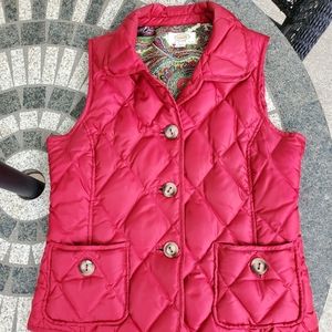 COPY - Talbots red vest (Petite Small)